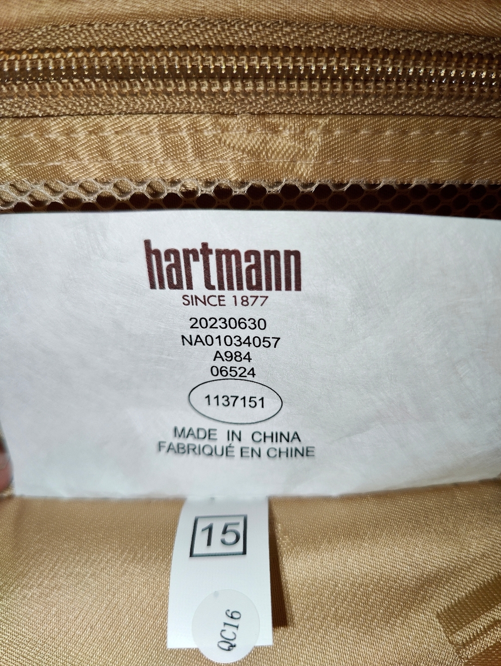 NWT Hartmann Century Deluxe Expandable Carry-On Spinner - Bronze - Picture 16 of 16